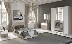 Mia cameretta olmo delicato/bianco lucido, letto piazza e mezza senza contenitore