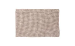 Mini tappeto bagno beige in poliestere 50x80 cm