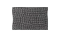 Mini tappeto bagno grigio in poliestere 50x80 cm