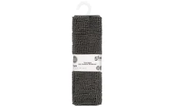 Mini tappeto bagno grigio in poliestere 50x80 cm