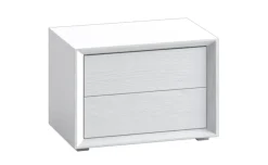 Monica comodino 2 cassetti bianco