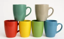 Mug in ceramica, colori assortiti