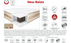 New relax materasso matrimoniale 160x200 cm