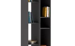 New York libreria componibile grigio scuro laccato opaco