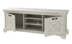 Nizza porta TV in laminato bianco 2 ante