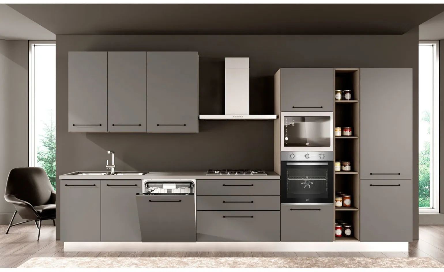 Noa cucina 390 cm colori a scelta