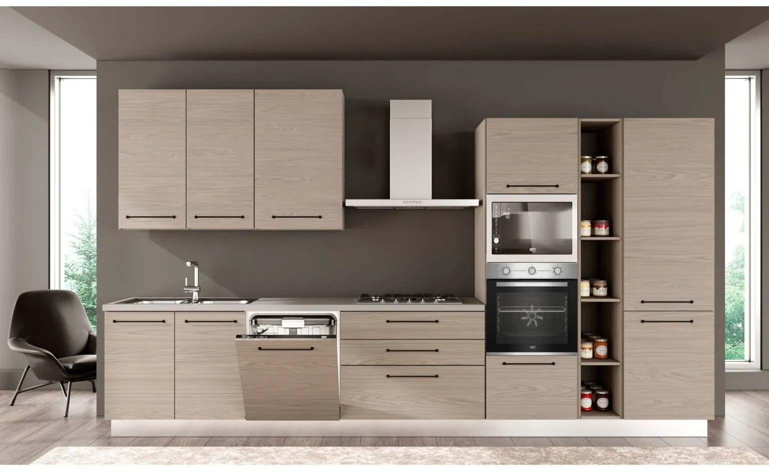 Noa cucina 390 cm colori a scelta