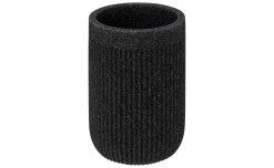 Onyx bicchiere bagno in poliresina nero