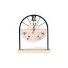 Orologio legno metallo 22x7x26 centimetri