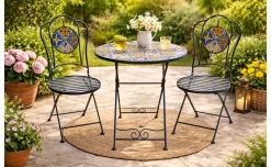 Ostro set tavolo + sedie in mosaico