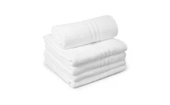 Pak asciugamano  telo 360gsm bianco 100% cotone 90x140cm