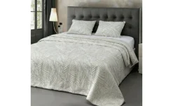 Palm Copriletto matrimoniale in tessuto Jacquard, con 2 federe omaggio