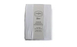 Parure lenzuolo matrimoniale con federa in raso bianco