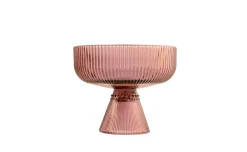 Peony liliac coppa in vetro con piede 33 cl