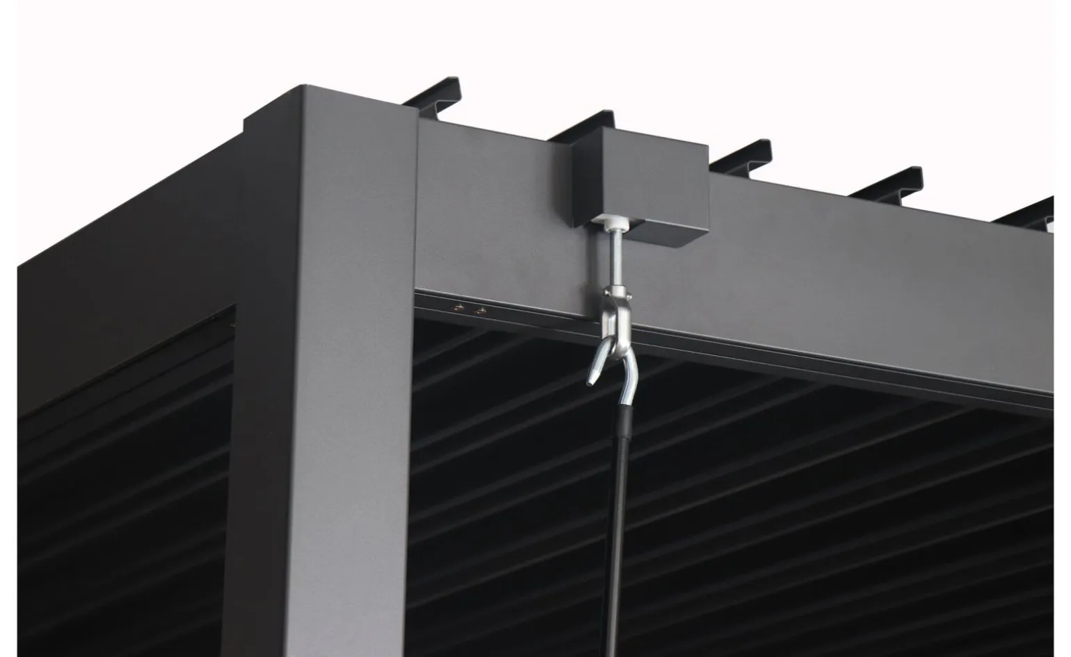 Pergola bioclimatica antracite 390x390 cm