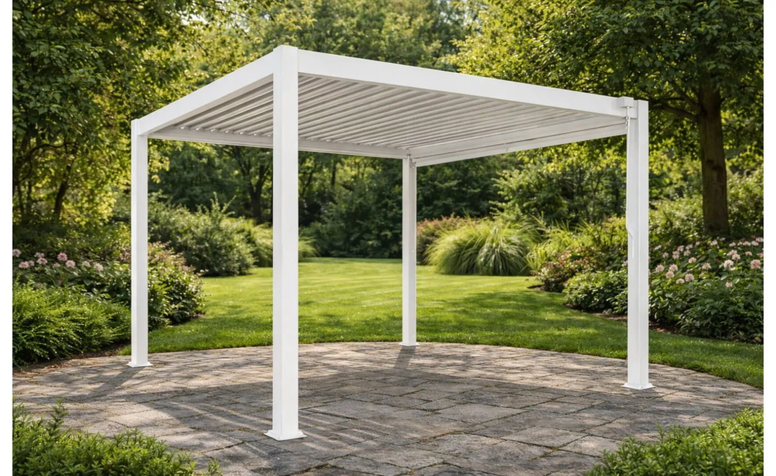 Pergola bioclimatica bianca 300x300 cm
