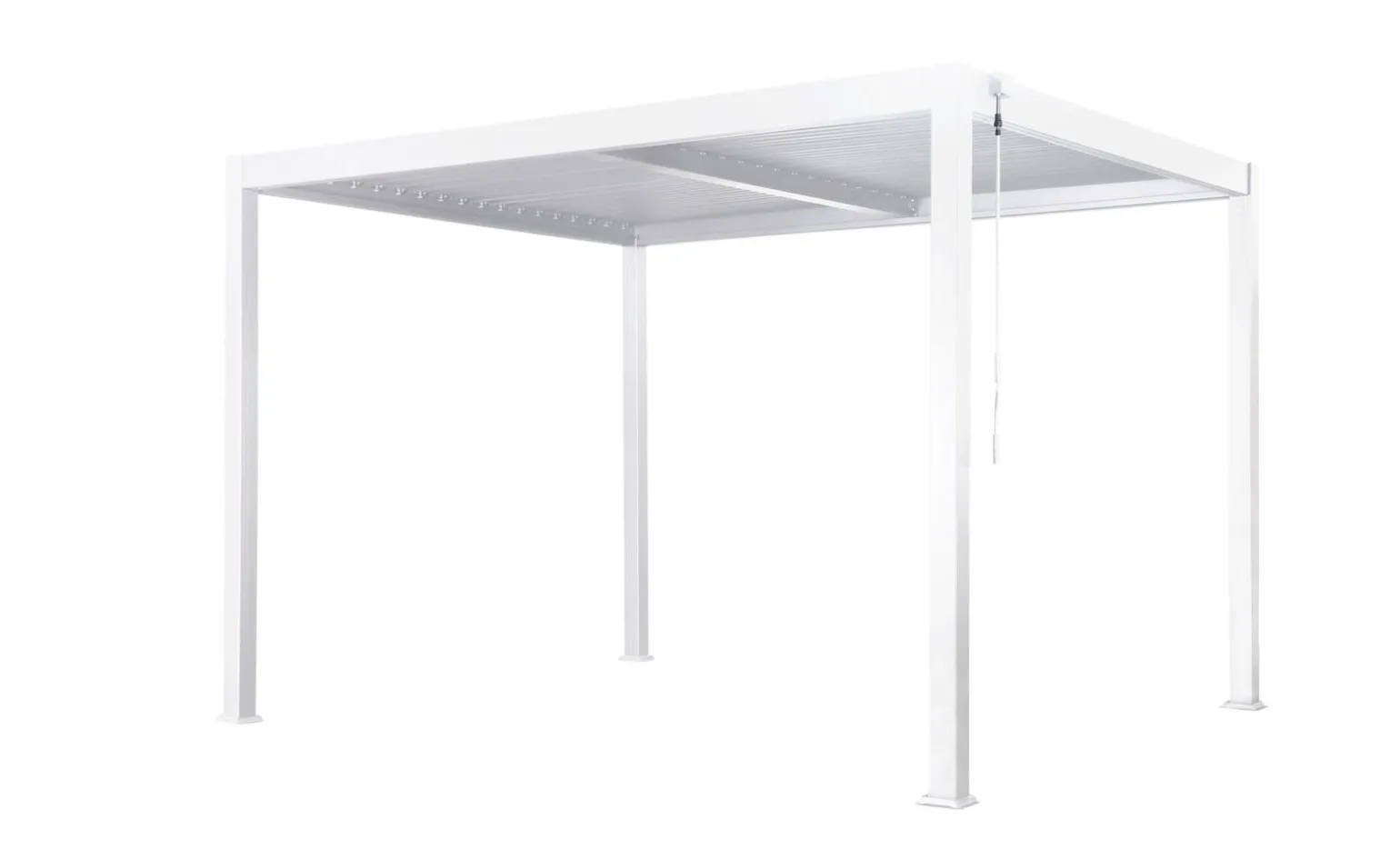 Pergola bioclimatica bianca 390x390 cm