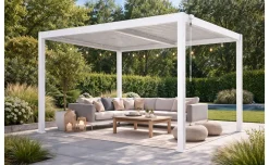 Pergola bioclimatica bianca 390x390 cm