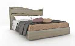 Perla letto matrimoniale contenitore olmo perla