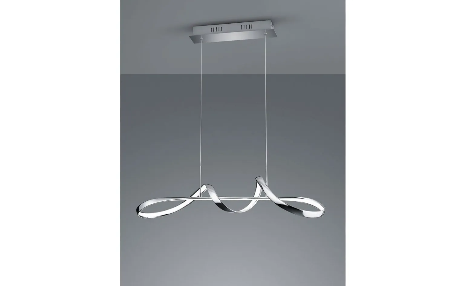 Perugia sospensione LED 37W in metallo cromato