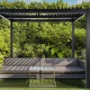Phoenix pergola bioclimatica in alluminio 3x3 mt - antracite