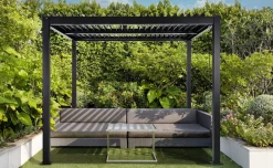 Phoenix pergola bioclimatica in alluminio 3x3 mt - antracite