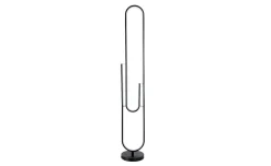 Piantana LED Clip nera 130 cm