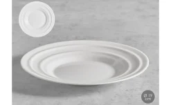 Piatto frutta onde opale bianco Ø19 cm