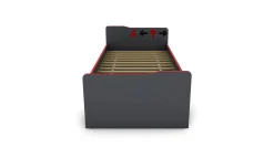 Play giroletto singolo grigio scuro e rosso