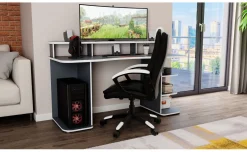 Play scrivania colore grigio e bianco