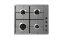 Poker 60cm Gas + Forno Inox + Lavastoviglie + Frigorifero Candy