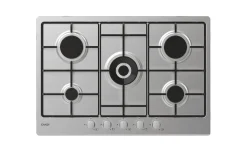 Poker 75cm Gas + Forno Inox + Lavastoviglie + Frigorifero Candy