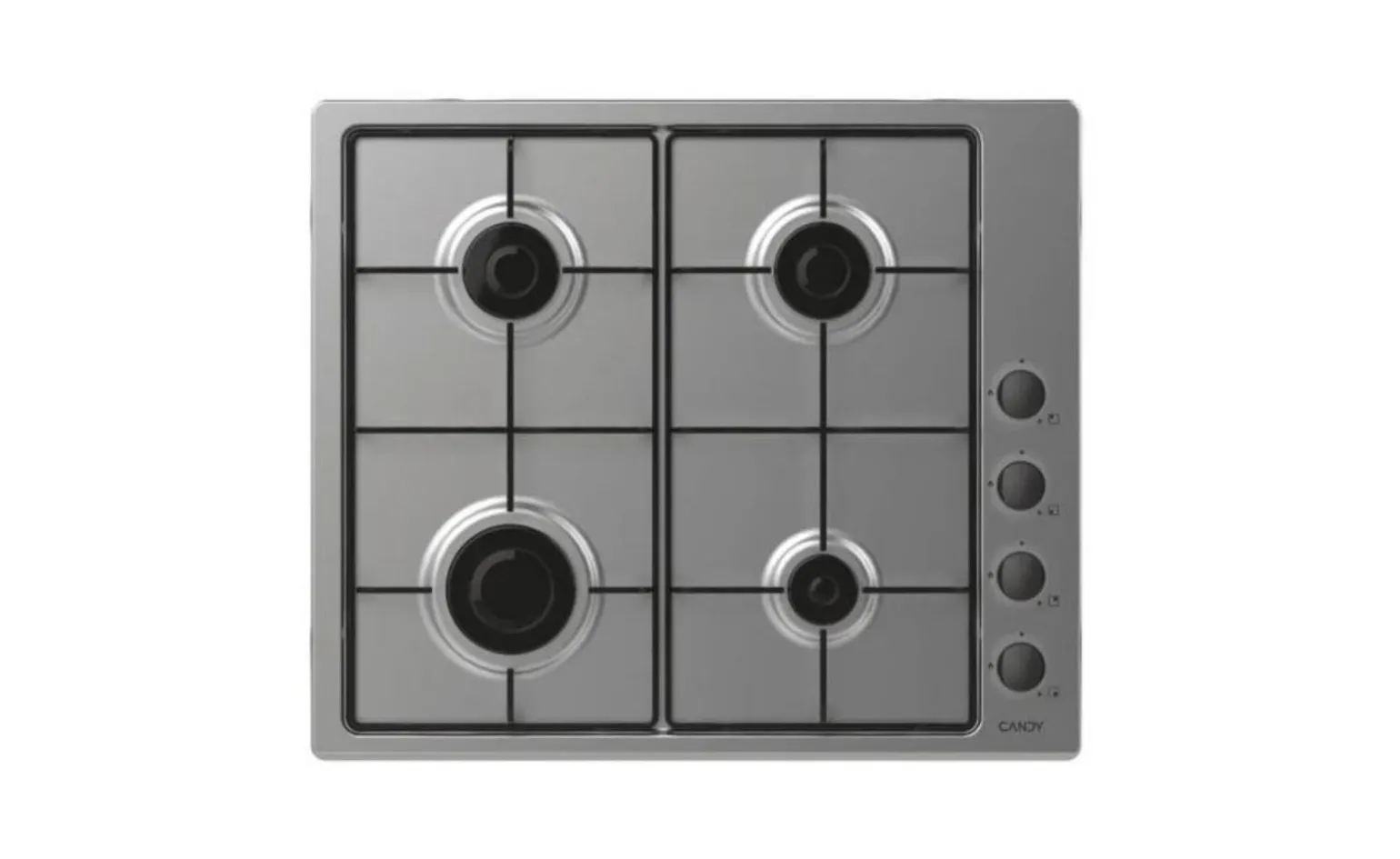 Poker 60cm Gas + Forno Nero + Lavastoviglie + Frigorifero Candy