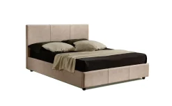 Ponza letto matrimoniale contenitore grigio chiaro