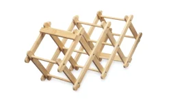 Porta bottiglie pieghevole in bamboo