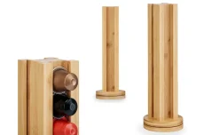 Porta capsule caffè girevole in bamboo