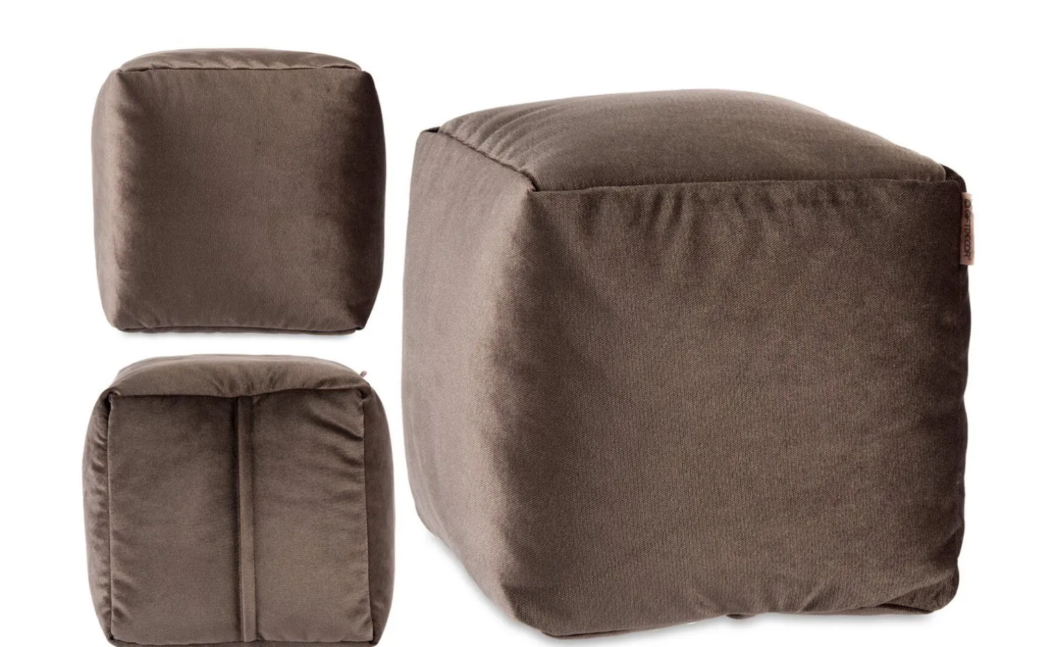 Pouf bordeaux 30x30x30 centimetri