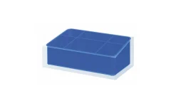 Rainbow organizer bagno blu