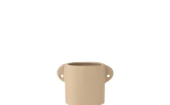 Renaissance vaso in ceramica beige