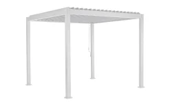 Reviva pergola bioclimatica in alluminio bianca 3x3,6 mt