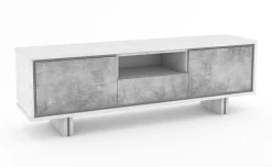 Rio porta tv L189 cm bianco frassino/cemento