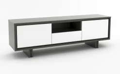 Rio porta tv L189 cm fango/bianco lucido