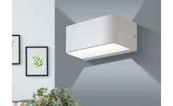 Sania4 applique da parete LED bianca 20x9 cm