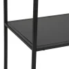 Scaffale 6 ripiani nero 90x35x180h cm