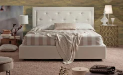 Scilla letto matrimoniale contenitore bianco