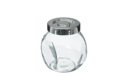 Set 4 barattolini in vetro trasparente 200 ml