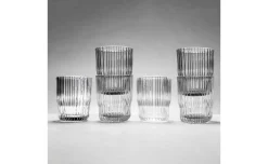 Set bicchieri vetro Geo h10 cm
