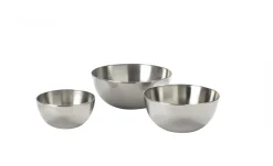 Set 3 ciotole in acciaio inox Ø15/20/30 cm