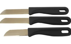 Set 3 coltellini acciaio