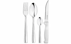 Set 24 posate in acciaio con coltelli bistecca